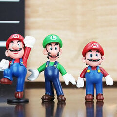 18 vnt/komplektas Mini Super Mario Figūrėlės Super Mario Bros Yoshi Daisy Princess PVC veiksmo figūrėlės, kaip parodyta kaina ir informacija | Kolekciniai modeliukai | pigu.lt