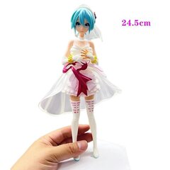 Anime figūrėlė vestuvinė suknelė Hatsune Miku Veiksmo figūrėlės Kawaii maudymosi kostiumėlis Vocaloid PVC kolekcinis modelis žaislai merginai dovana CY-1 цена и информация | Коллекционные модели автомобилей | pigu.lt