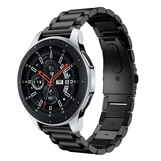 (Galaxy Watch 4 44mm Black) Metalinis dirželis, skirtas Samsung Galaxy Watch 3 Huawei Gtgt2/amazfit Gtr nerūdijančio plieno riešo dirželis, skirtas Samsung Galaxy Watch 4 – laikrodžio apyrankės kaina ir informacija | Išmaniųjų laikrodžių ir apyrankių priedai | pigu.lt