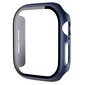 Skirta Apple Watch Series 10 46mm apsauginiam dėklui Kietas kompiuterio laikrodžio dangtelis su grūdinto stiklo plėvele Apple Watch Series 10 46mm mėlyna kaina ir informacija | Išmaniųjų laikrodžių ir apyrankių priedai | pigu.lt