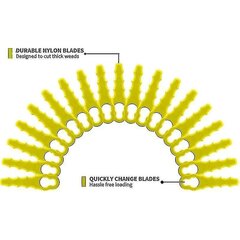 Пакет з 100 зменных лязоў, сумяшчальных з Ryobi Edger, зубчастымі лязамі з падвойнай галоўкай Rac155 Rac157 Rac158 цена и информация | Газонокосилки | pigu.lt