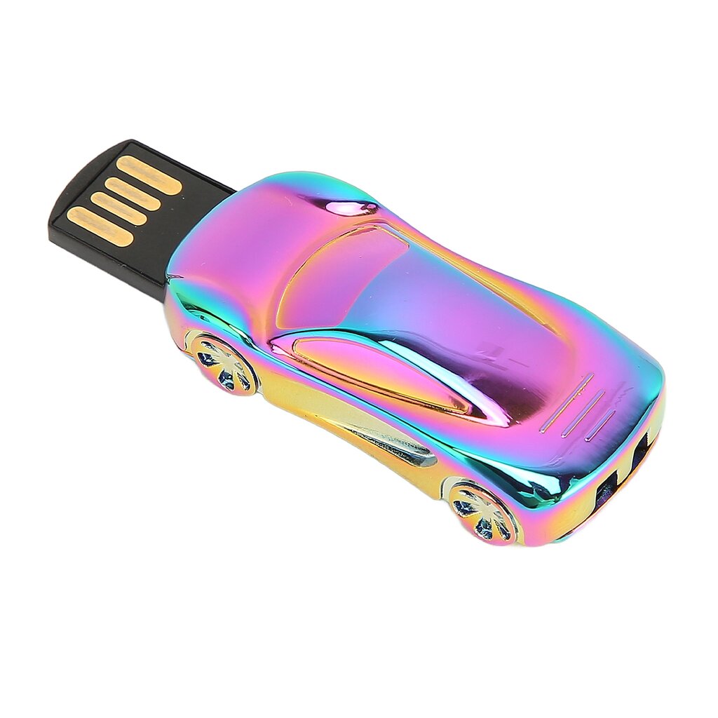 USB atmintinė Cool Sports Car Shape Plug and Play Mini Metal USB2.0 Flash Drive USB Memory Stick, skirta asmeniniam nešiojamajam automobiliui Spalvinga 64GB kaina ir informacija | USB laikmenos | pigu.lt