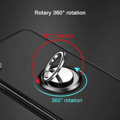 Mobiliojo telefono žiedo laikiklio stovas Magnetinis telefono žiedo piršto stovas 360° besisukantis metalinis žiedo rankenėlė kaina ir informacija | Telefono laikikliai | pigu.lt