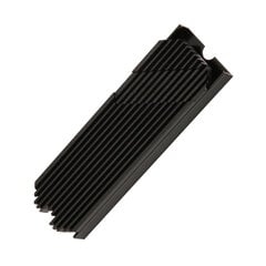 M.2 NVMe Heatsink Aliuminio lydinio Silikoninis Termo Pad SSD Aušintuvas su Sraigtais Atsuktuvas, skirtas Desktop 2280 SSD Black kaina ir informacija | Korpusų priedai | pigu.lt