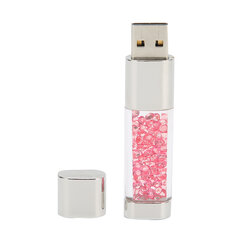 U diskas, unikalus nešiojamasis USB 2.0 didelės spartos saugyklos perdavimo duomenų skaitymo „Flash“ tvarkyklė „Rose Red Diamond“ 32 GB цена и информация | Охлаждающие подставки и другие принадлежности | pigu.lt