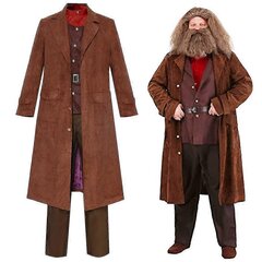 Kalėdinis Rubeus Hagrid Cosplay kostiumas Visas komplektas suaugusiems Helovino puošnios suknelės karnavalinis kostiumas kaina ir informacija | Karnavaliniai kostiumai | pigu.lt