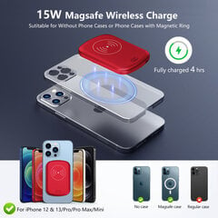 Magnetinis maitinimo blokas 5000 mAh – greitas Apple iphone13 power bank belaidžio įkroviklio įkrovimas kaina ir informacija | Elementų krovikliai | pigu.lt