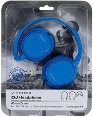 Vivanco headphones DJ20, blue (36517) kaina ir informacija | Ausinės | pigu.lt