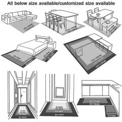 Namų dekoras Modernus 3d Kalėdų dekoras Įėjimas Kilimas Svetainė Kavos staliukas Antklodė Kalėdų Senelio kilimas Miegamojo kilimėliai 25 80x120cm kaina ir informacija | Kilimai | pigu.lt