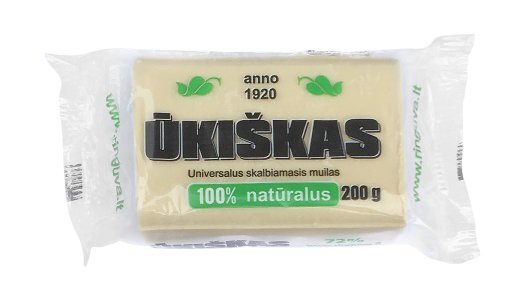 ŪKIŠKAS skalbiamasis muilas 200 g kaina ir informacija | Skalbimo priemonės | pigu.lt