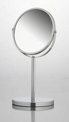 Chromuotas veidrodis su stovu, 17 cm kaina ir informacija | Kosmetinės, veidrodėliai | pigu.lt