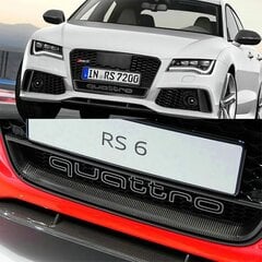 Cool Quattro logotipo prekės ženklo emblema automobilio lipdukas Apatinės priekinės grotelės, skirtos Aud-i A6 A7 kaina ir informacija | Auto reikmenys | pigu.lt