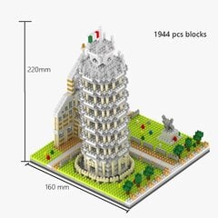 (Pizos bokštas maiše)ŽINOTI PASTATYTI Big Ben Micro Mini blokeliai Statybiniai blokai suaugusiems Architektūra Žaislai Rinkiniai Triumfo lanko Luvro Eifelio bokšto plytos kaina ir informacija | Dėlionės (puzzle) | pigu.lt