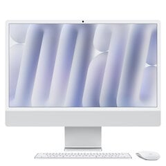 iMac 24” 4.5K Retina, Apple M4 10C CPU, 10C GPU/24GB/512GB SSD/Silver/RUS MCR24RU/A цена и информация | Стационарные компьютеры | pigu.lt