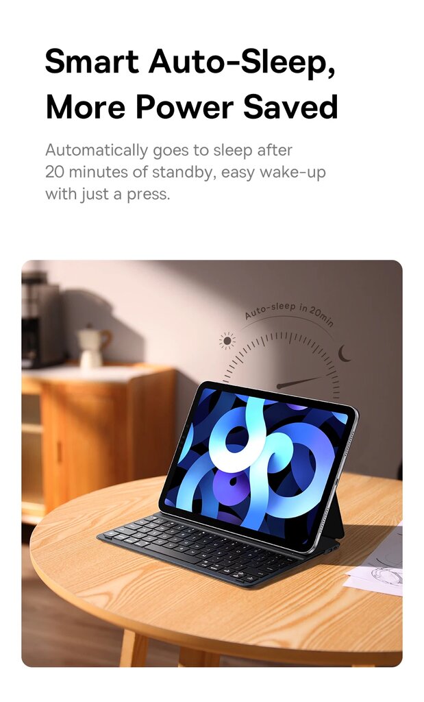 Baseus Magic iPad klaviatūros dėklas - skirtas iPad Pro 11. kaina ir informacija | Planšečių, el. skaityklių dėklai | pigu.lt