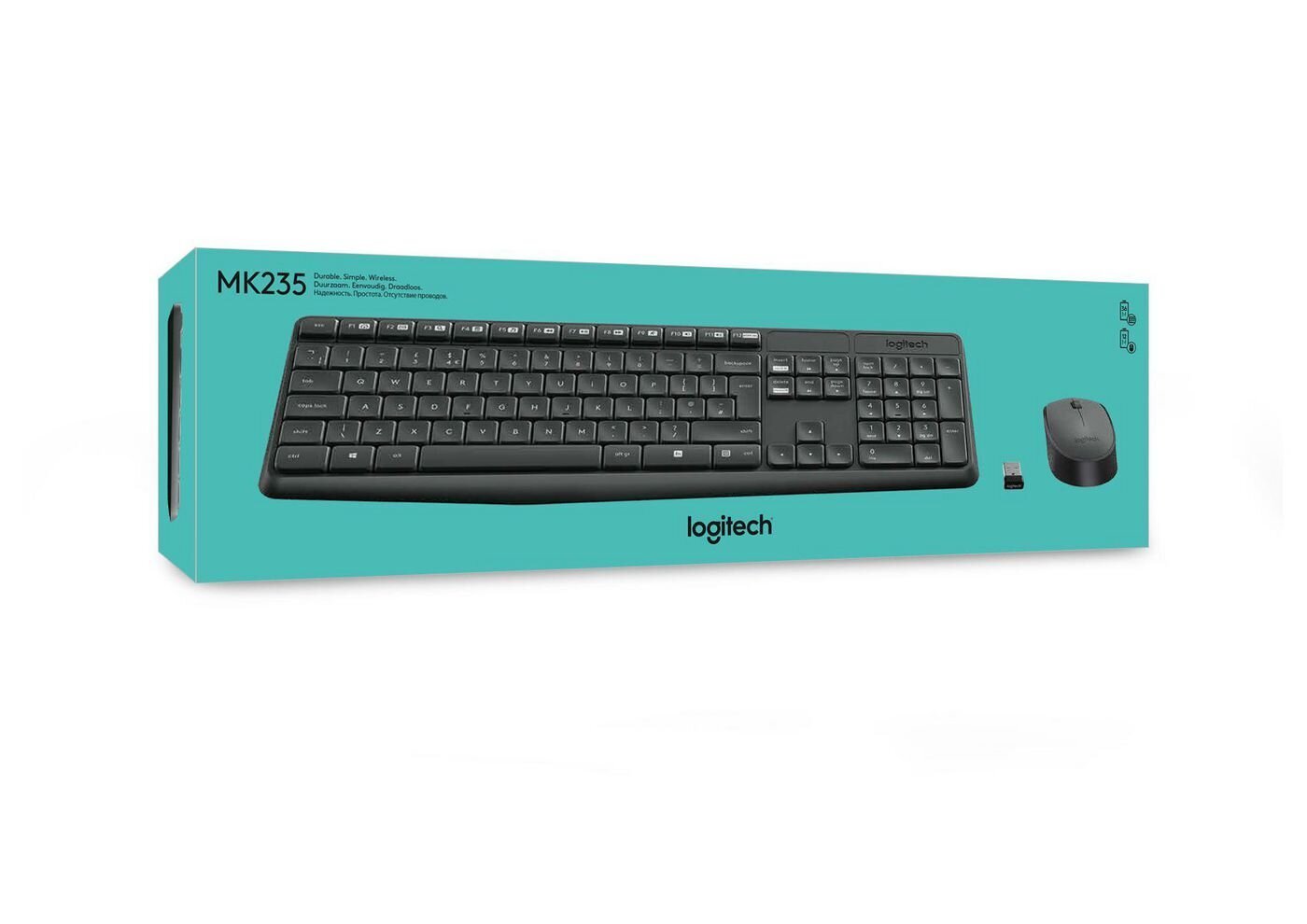 Logitech MK235 kaina ir informacija | Klaviatūros | pigu.lt