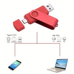 Aukštos spartos 2-in-1 USB atmintinė 4-128GB Pickify kaina ir informacija | USB laikmenos | pigu.lt