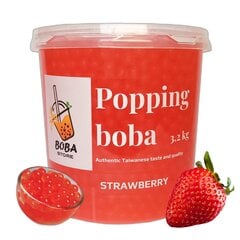 Braškių skonio bubble tea rutuliukai Boba Store, 3.2 kg kaina ir informacija | Priedai maistui ruošti | pigu.lt