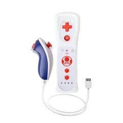 Nintendo Wii Nunchuck Nuotolinio valdymo pultas - Mėlyna balta kaina ir informacija | Žaidimų konsolės | pigu.lt