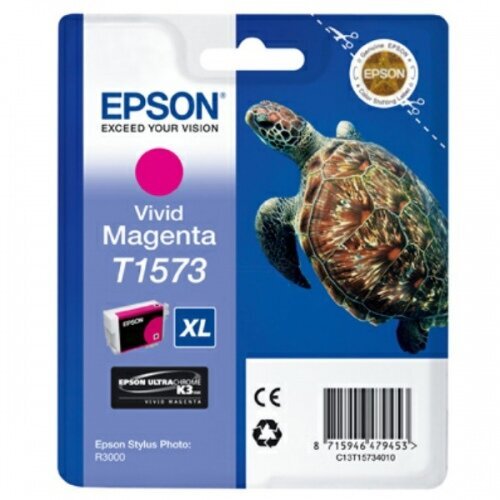Epson (C13T15734010), ryškiai purpurinė kasetė rašaliniams spausdintuvams kaina ir informacija | Kasetės rašaliniams spausdintuvams | pigu.lt