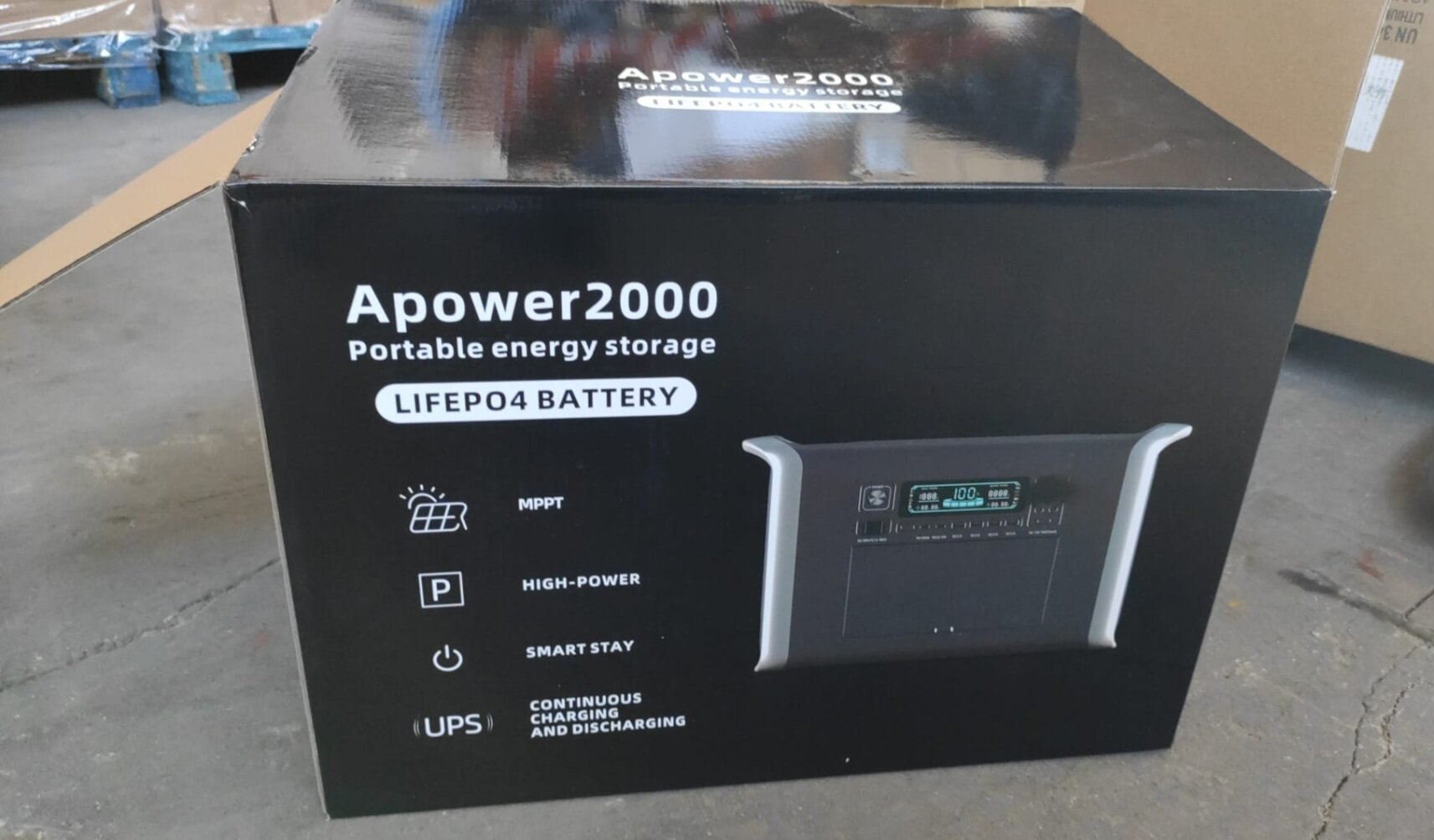 APower2000 nešiojama elektrinė, 2000Wh, 640000mAh, Lifepo4 kaina ir informacija | Elektros generatoriai | pigu.lt