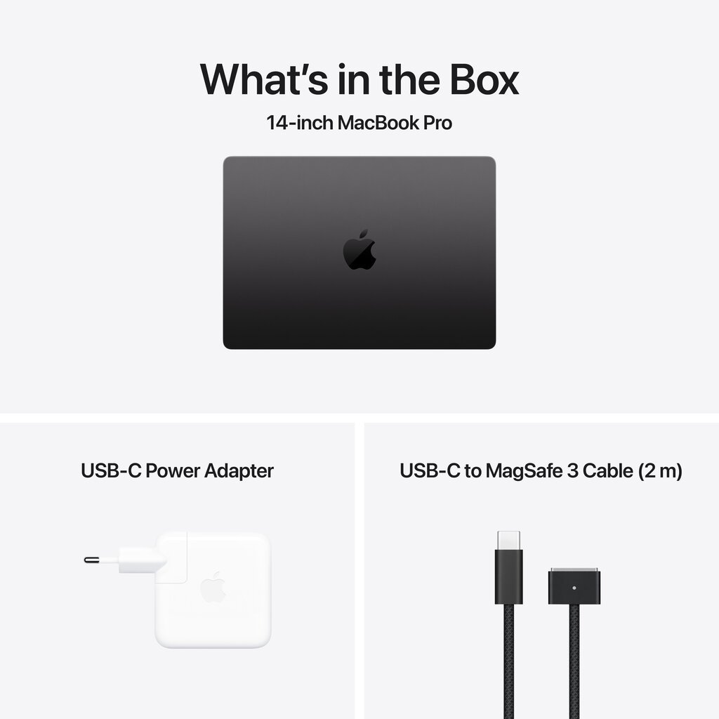 MacBook Pro 14" Apple M4 Pro 14C CPU, 20C GPU/24GB/1TB SSD/Space Black/INT MX2J3ZE/A цена и информация | Nešiojami kompiuteriai | pigu.lt