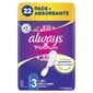 Higieniniai paketai Always Platinum Size 3, Day & Night, 22 vnt. kaina ir informacija | Tamponai, higieniniai paketai, įklotai | pigu.lt