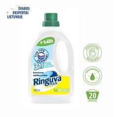 RINGUVA PLUS 3in1 жидкое моющее средство, кондиционер для белья и пятновыводитель, cодержит желчь, 1 л цена и информация | Средства для стирки | pigu.lt