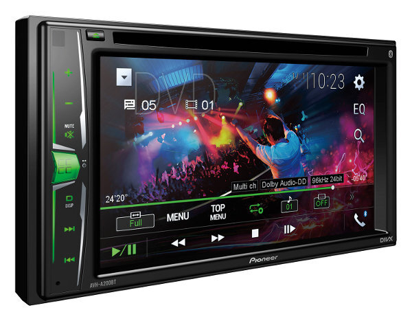 Pioneer AVH-A200BT kaina ir informacija | Automagnetolos, multimedija | pigu.lt