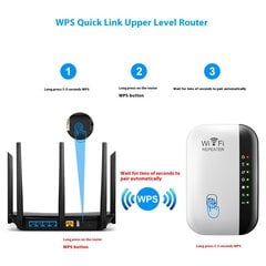 Усилитель WLAN, совместимый со всеми устройствами WLAN, повторитель WLAN Усилитель WLAN с портом LAN/WAN, повторитель Wi-Fi с 2 режимами, интернет-усилитель цена и информация | Усилители сигнала (Range Extender) | pigu.lt