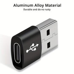 'Адаптер USB C Женский На USB A Мужской, Кабель Зарядки Type C Для iWatch, iPhone, iPad, Samsung.' цена и информация | Адаптеры, USB-разветвители | pigu.lt