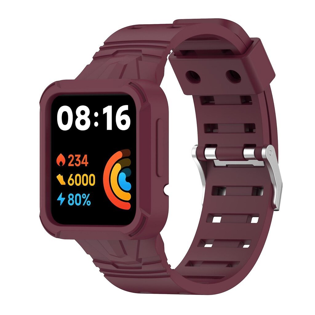 „Wine Red“ Silikoninė Apyrankė, Suderinama Su „Xiaomi Poco Watch“. цена и информация | Išmaniųjų laikrodžių ir apyrankių priedai | pigu.lt