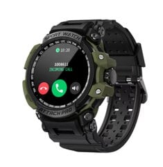 Išmanusis laikrodis LOKMAT ATTACK PRO Dial Green 44mm dirželis TPU išmanusis laikrodis цена и информация | Смарт-часы (smartwatch) | pigu.lt