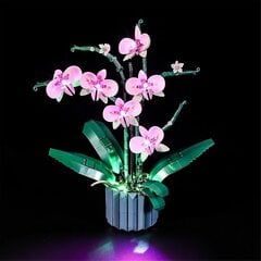 Orchid Building Kit Led Light rinkinys, suderinamas su Lego 10311 Display Plant Decor, skirtas tik namų biurui, šviestuvų rinkinys, ne Lego modelis kaina ir informacija | Daigyklos, lempos augalams | pigu.lt