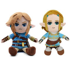 „The Legend of Zelda: Breath of the Wild Link“ ir „Princess Zelda“ 28 cm pliušiniai žaislai kaina ir informacija | Minkšti (pliušiniai) žaislai | pigu.lt