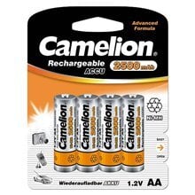 Camelion elementai Rechargeable Batteries Ni-MH, AA/HR6, 2500 mAh, 4 vnt. kaina ir informacija | Elementai | pigu.lt