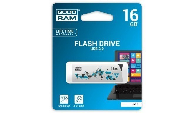 Atmintinė GOODRAM - CLICK 16GB USB 2.0 kaina ir informacija | USB laikmenos | pigu.lt