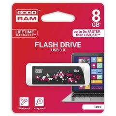 Goodram UCL3 8GB 3.0, Juodas kaina ir informacija | USB laikmenos | pigu.lt