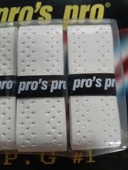 "Pro's Pro" Teniso Apyrankės Baltos Spalvos 60 Mm 3 Vnt. kaina ir informacija | Lauko teniso prekės | pigu.lt