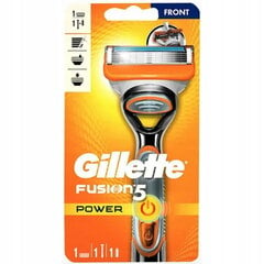 Gillette Fusion5 Power skustuvas + 1 galvutė kaina ir informacija | Skutimosi priemonės ir kosmetika | pigu.lt