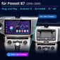 10''6+128G 8Core 4G Android 13 automobilinis radijo imtuvas Carplay VW Passat CC B6 B7 Magotan GPS NAVI DAB+ WIFI SWC RDS 2 DIN Andriod Auto kaina ir informacija | Automagnetolos, multimedija | pigu.lt