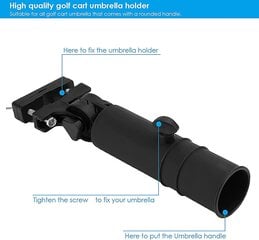 Golfo krepšelio skėčio laikiklis, universalus reguliuojamas golfo krepšelis kaina ir informacija | Skėčiai, markizės, stovai | pigu.lt