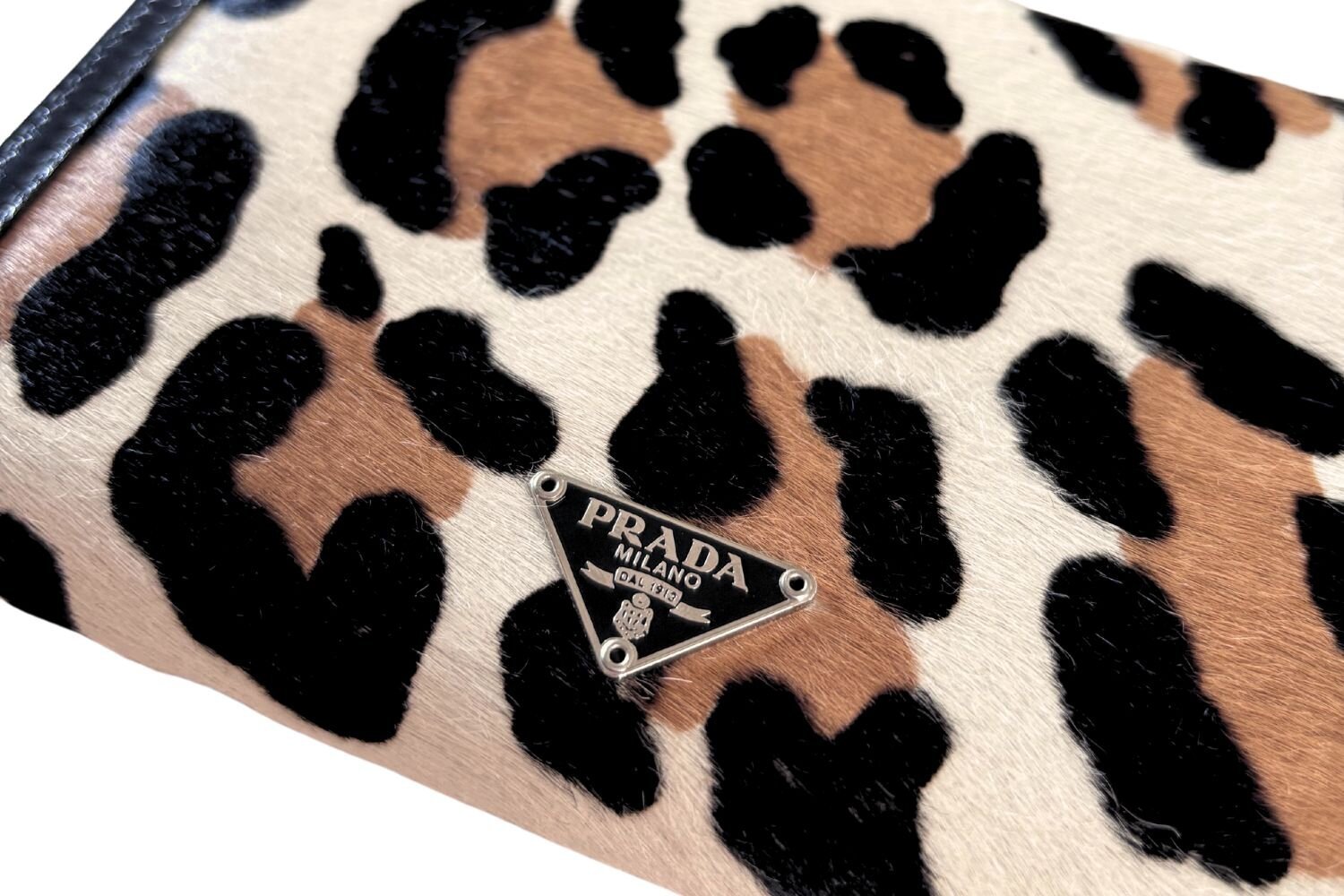 Prada St.Leopardo Piniginė iš taškuotos odos 1M0510 цена и информация | Vyriškos piniginės, kortelių dėklai | pigu.lt