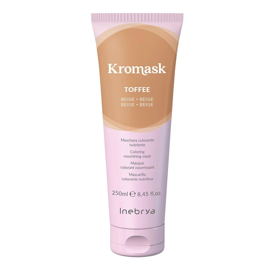 Inebrya Kromask Toffee Beige - dažančioji kaukė plaukams, dažytiems ir natūraliems, 250 ml. kaina ir informacija | Balzamai, kondicionieriai | pigu.lt