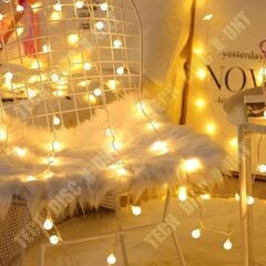 TD® USB LED Fairy Lights, 5M 50 LED 8 režimai su nuotolinio valdymo pultu, sodui, Kalėdoms, vestuvėms, vakarėliams (vėsiai balta). kaina ir informacija | Kalėdinės dekoracijos | pigu.lt