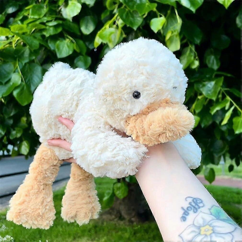 Mieli ančių įdaryti gyvūnai, minkštos baltos anties pliušinės pagalvės Kawaii apsikabinančios Squishy anties pliušiniai žaislai Dovanos vaikams Kalėdų Valentino diena kaina ir informacija | Eglutės žaisliukai, viršūnės | pigu.lt