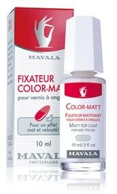 Matinį efektą suteikiantis viršutinis nagų lako sluoksnis Mavala Color Matt, 10 ml цена и информация | Nagų lakai, stiprintojai | pigu.lt