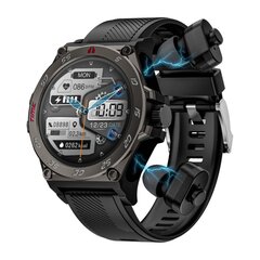 LOKMAT Time GT 50mm Juodas ciferblatas Juodas TPU dirželis išmanusis laikrodis kaina ir informacija | Išmanieji laikrodžiai (smartwatch) | pigu.lt