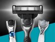 Skustuvo galvutės Gillette Mach3 Charcoal 5 vnt. + kotelis kaina ir informacija | Skutimosi priemonės ir kosmetika | pigu.lt