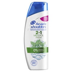 Šampūnas nuo pleiskanų Head&Shoulders Menthol 2in1 360 ml kaina ir informacija | Šampūnai | pigu.lt